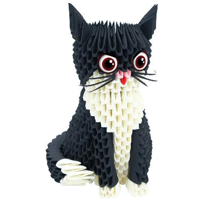 Kit pliage Origami 3D Chat Taille L 632 pièces Créagami