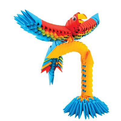 Kit pliage Origami 3D Perroquet Taille S 243 pièces Créagami