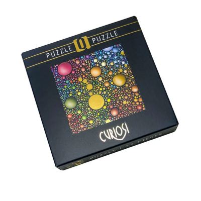 Mini-Puzzle Q11-2 Casse-tête Gold Galaxie 72 pièces 12.5x12.5 cm Curiosi
