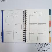 Agenda perpétuel Estampes Japonnaises Spirale 230p 17.5x21.5 cm Semainier Ed Desastre