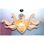 Patron luminaire en carton - Suspension Baroque Lumi3