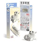 Mini-maquette Eugy Ours polaire 6.6cm à construire en Carton 3D