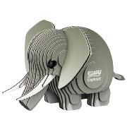 Mini-maquette Eugy Elephant 7.8 cm à construire en Carton 3D
