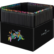 Crayons de couleur Black Edition 100 couleurs Mine tendre Support vertical Faber Castell