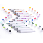 Marqueurs Acrylique Graph'It Go 48 couleurs Double-Pointe Sans amorçage