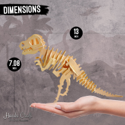 Kit 6 Maquettes Bois 3D Dinosaures à construire