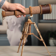 Maquette en bois Télescope Monoculaire 33 cm avec Trépied ST004 314 pièces Rokr