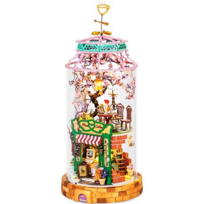 Kit Maison miniature Magical Café Maquette Tube à fabriquer H 18 cm DS004