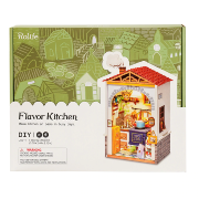 Kit Maquette Bois Ville miniature Cuisine Flavor Kitchen 8.5x6.2x15.5 cm DS011 Rolife