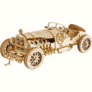 Maquette Bois Voiture Grand Prix V8 19cm Puzzle 3D de 220 pièces MC401 Rokr