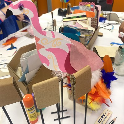 atelier créatif enfant modle flamant rose