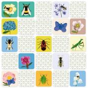 Jeu de Mémory L'Insecte et sa Fleur 20 paires Pirouette Cacahouète