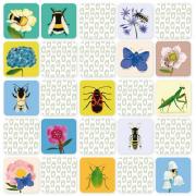 Jeu de Mémory L'Insecte et sa Fleur 20 paires Pirouette Cacahouète