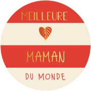 Magnet rond 56mm Petits Messages Meilleure Maman Le Magnet Français