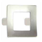 Bouton de meuble cadre zamak finition inox 41mm