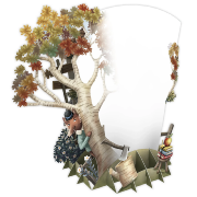 Carte 3D Pinocchio Gepetto 16x16 Décor en relief avec enveloppe