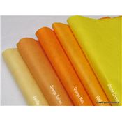 Papier népalais uni couleur Orange Maïs Feuille 50x75 cm Lokta Fait-main