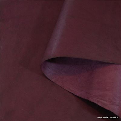 Papier népalais uni couleur Prune Feuille 50x75 cm Lokta Fait-main