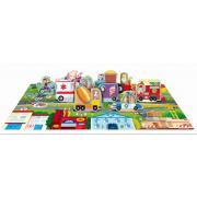 Livre et Puzzle Les Véhicules 1 Livre et 1 Puzzle 40 pièces + 10 Véhicules Dès 4 ans Sassi Junior