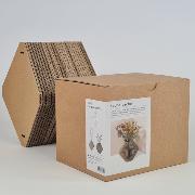 Vase en carton ondulé Cache-cache Forme Losange H 20cm Tout simplement