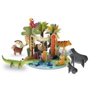 Le Royaume de la Jungle Maquette 3D et Livre Sassi Junior