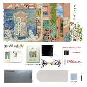 Kit Maquette Book Nook Jardin de Giverny 27x19x10 cm TQ138 Serre-livres 261 pièces Giverny Garden Miniature 3D  ToneCheer