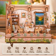 Kit Maquette Sonore La Maison Pastorale 18x14.5x15.4 cm TQ400 6 Effets sonores The Postoral Home Miniature 3D