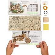 Ugears Maquette Bois Moto Scrambler UGR-10 Puzzle 3D Mécanique 380 pièces