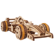 Ugears Maquette Bois Voiture de Course Compact Racer 13cm Puzzle 3D Mécanique 90 pièces
