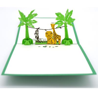 Carte pop-up Animaux Jungle Wonkard