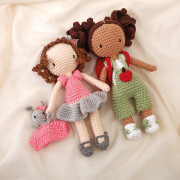 Kit Crochet Poupée Iris  H 19cm Collab Ligne Rétro Graine créative