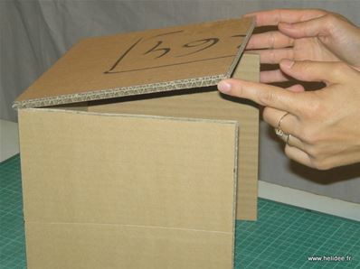 Tuto DIY Fiche pour fabriquer boite en carton - assemblage boite