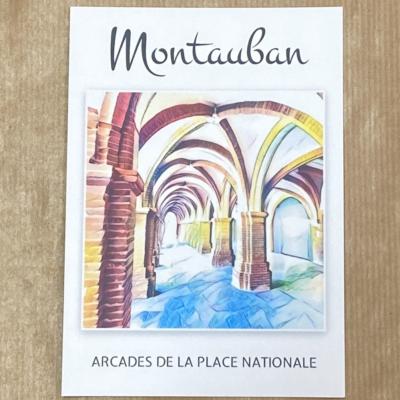 Carte postale Montauban Arcades 10.5x14.8cm Collection 2 Hélidée