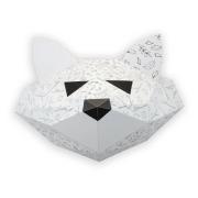 Kit de pliage Prédécoupé Petit Trophée Raton à Colorier 32x30x20 Agent Paper