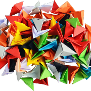 Feuilles à plier pour Origami modulaire 5x3 cm 500 pièces Couleurs Intenses ATH Press