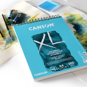 Album Canson XL Aquarelle A4 300g 30 feuilles 21x29,7cm Spirale Grain Fin