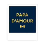 Carte postale Polaroid Papa d'amour 10x12 cm Kiub