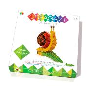 Kit pliage Origami 3D Escargot Taille S 293 pièces Créagami