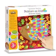 Coffret Peinture au Doigts 6 Tableaux Animaux Colorés 3 ans Crealign