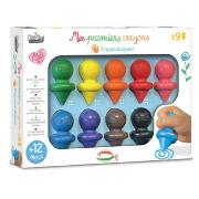 Coffret Premiers Crayons Cire Ergonomiques dès 12 mois 9 couleurs Crealign