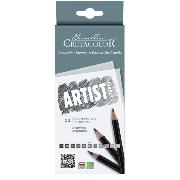 Crayons Graphite pour dessiner x12 de 6B à 4H Artist Studio Cretacolor