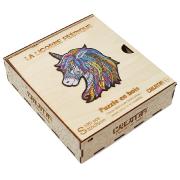 Puzzle en Bois Licorne Féérique 120 pièces 32x25 cm Creatif Wood