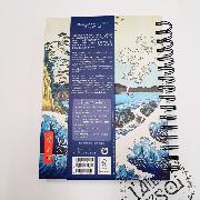 Agenda perpétuel Estampes Japonnaises Spirale 230p 17.5x21.5 cm Semainier Ed Desastre