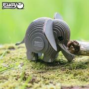 Mini-maquette Eugy Elephant 7.8 cm à construire en Carton 3D