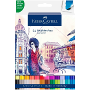 Feutres Aquarellables Double-pointe 24 Couleurs Goldfaber Aqua Dual Marker Faber Castell