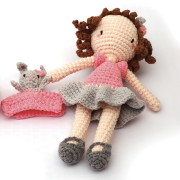 Kit Crochet Poupée Iris  H 19cm Collab Ligne Rétro Graine créative