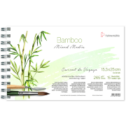 Carnet Spirales Mixed Media Bamboo 265g 15x25cm 15f Hahnemuhle