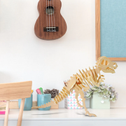 Kit 6 Maquettes Bois 3D Dinosaures à construire