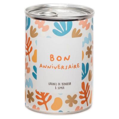 Kit à semer Bon Anniversaire Graines Terre Pot Mauvaises Graines