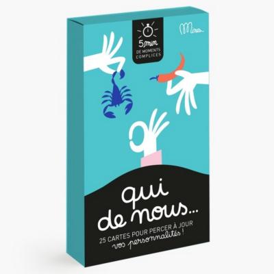 Jeu de cartes Qui de nous 5 min de Moments Complices Minus Editions